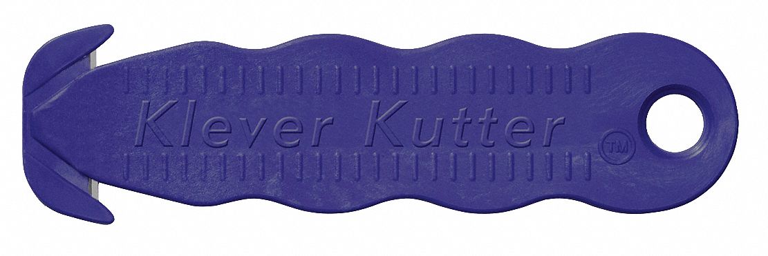 Utility Knife, Metal Detect, 1 In, Blu, Pk10