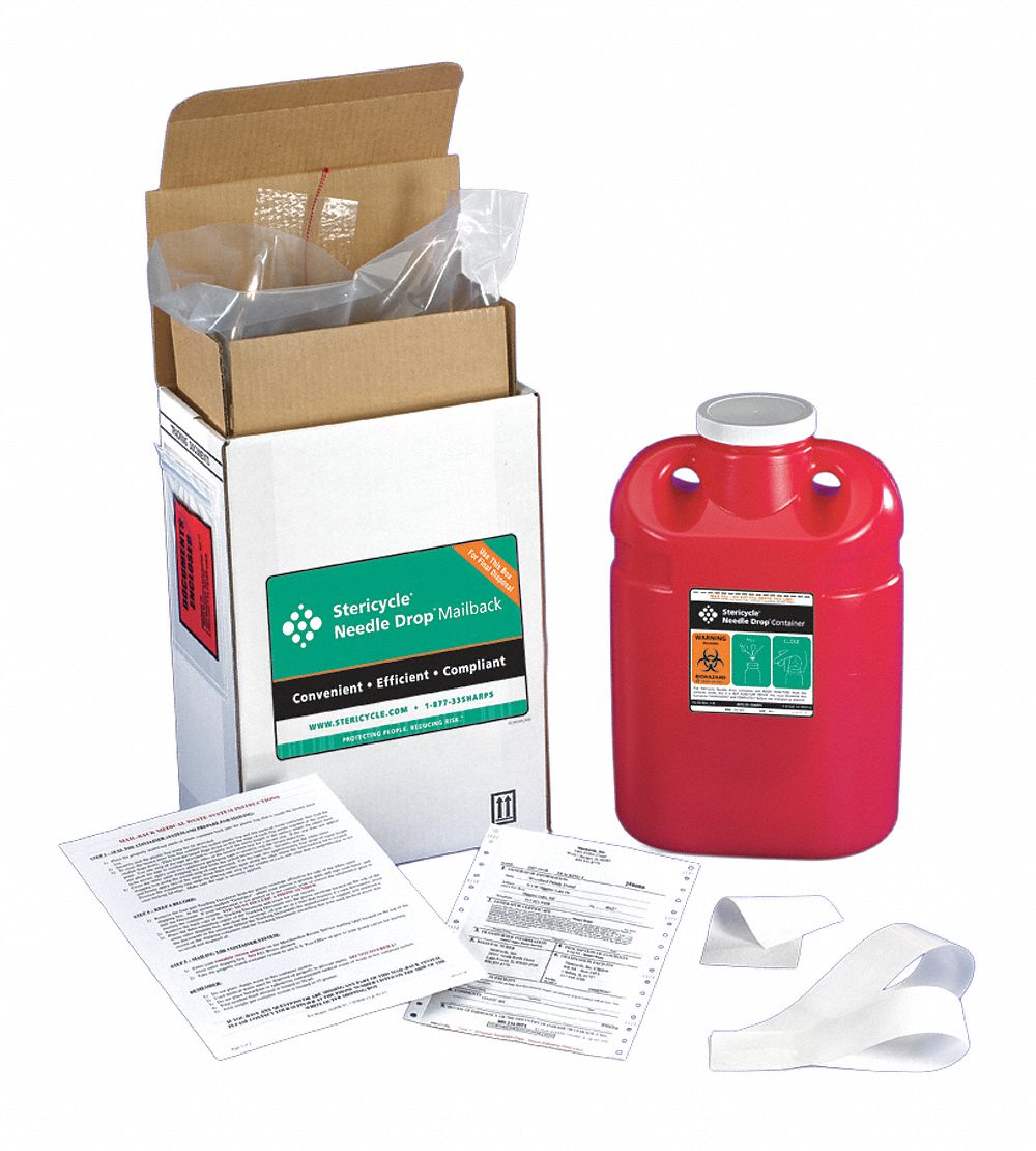 Sharps Mailback System, 2 Gal., Screw Lid