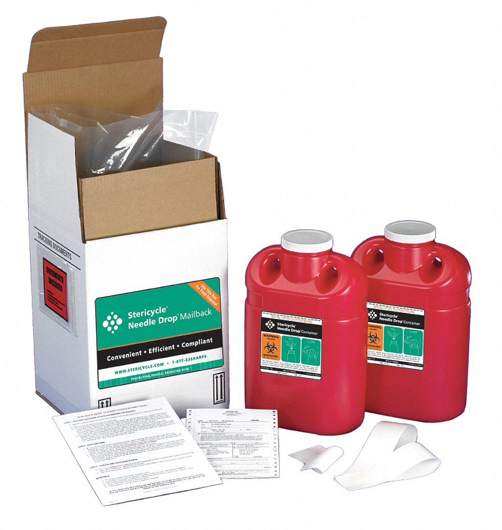 Sharps Mailback System, 2 Gal., Screw Lid