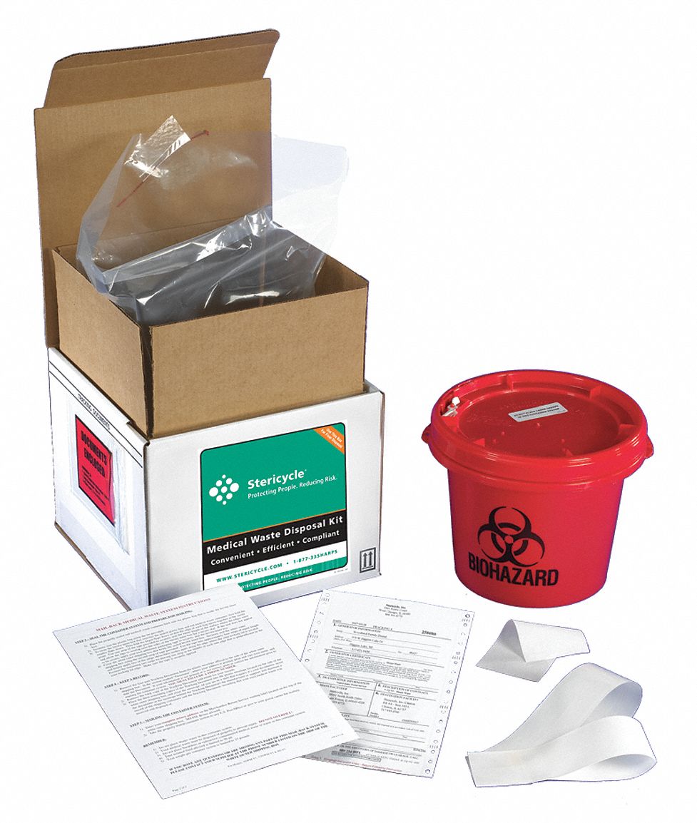 Reg Med Waste Mailback System, 1 Gal