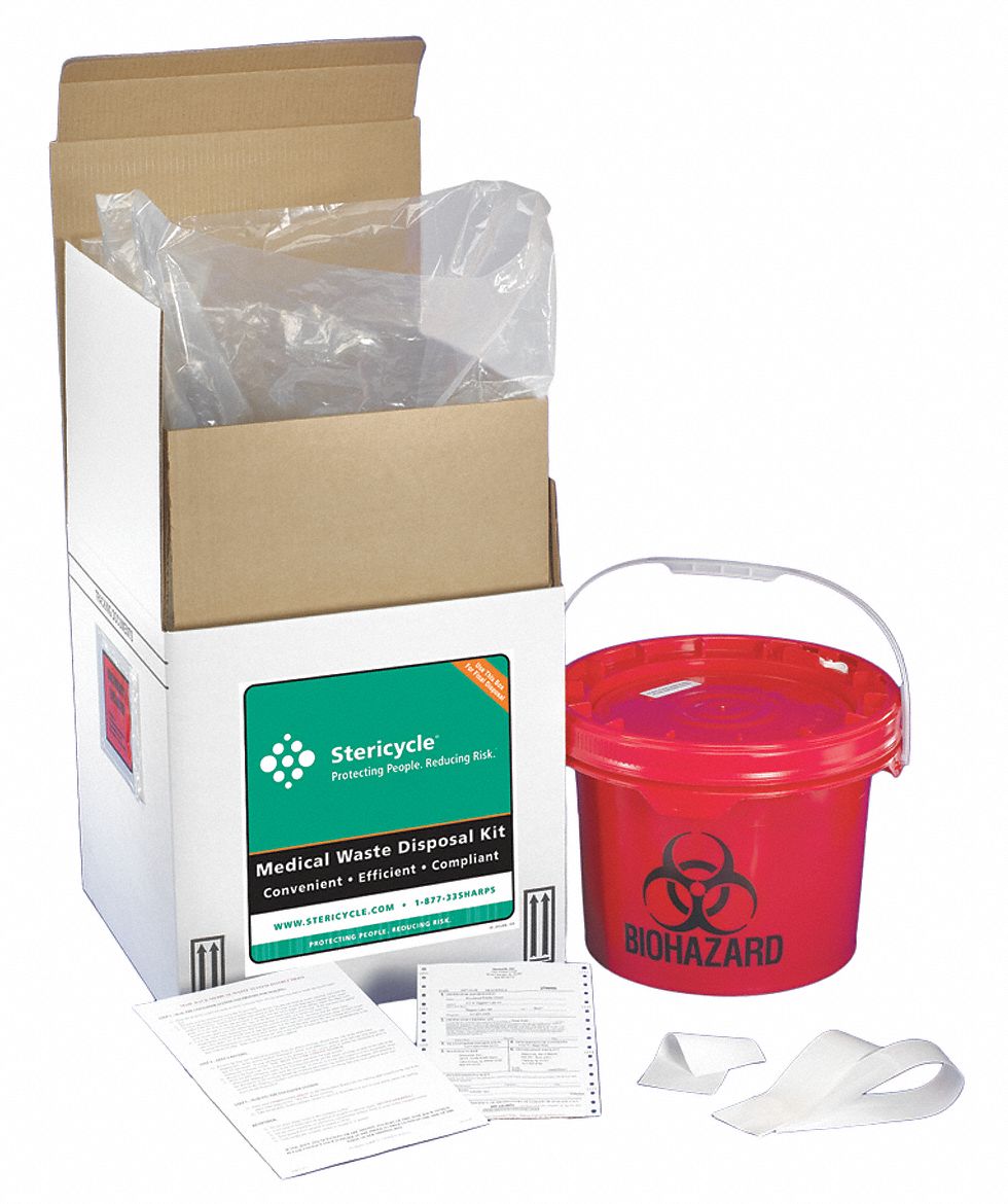 Reg Med Waste Mailback System, 3.5 Gal