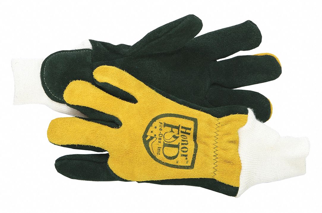 Firefighters Gloves, 2XL, Cowhide Lthr, PR
