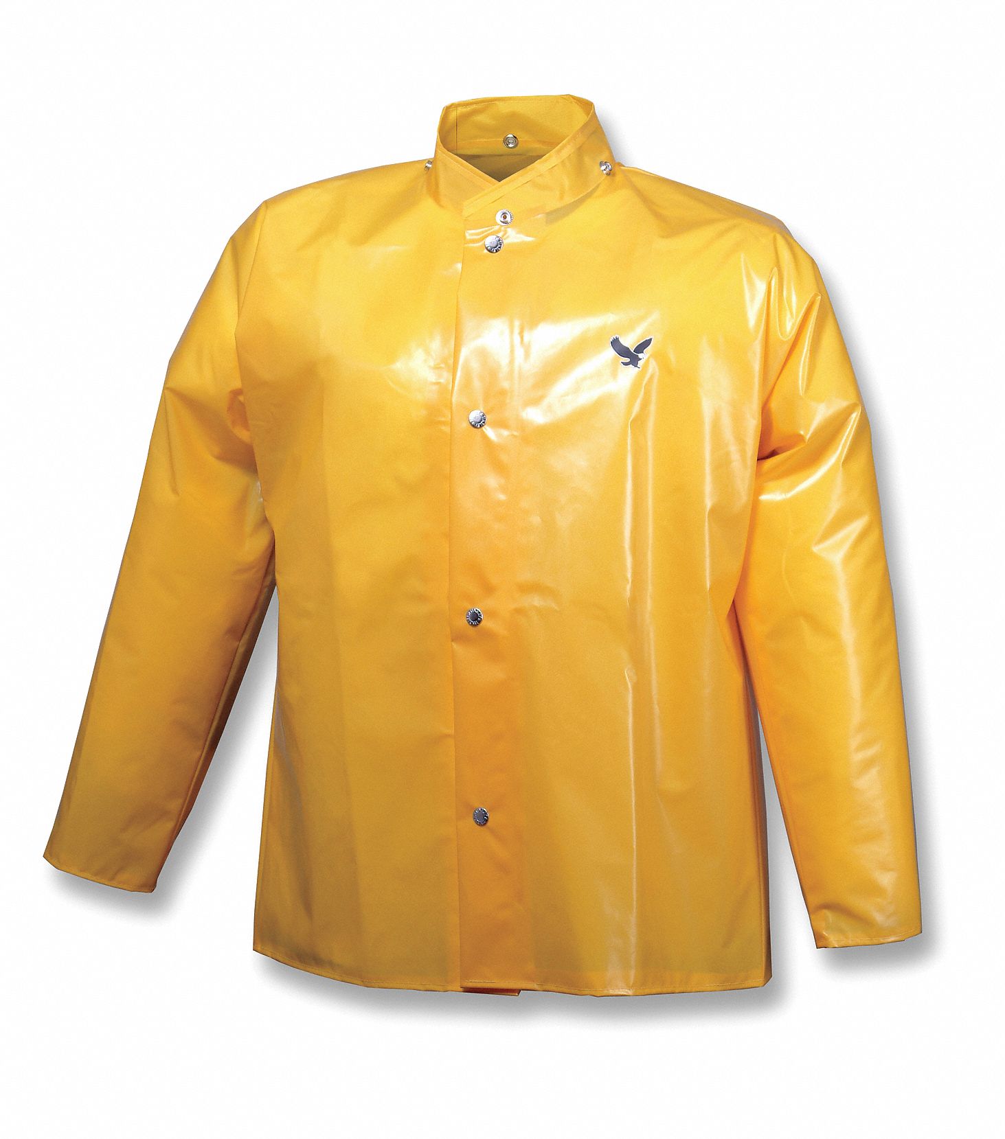 Rain Jacket with Hood Snaps, Gold, XL