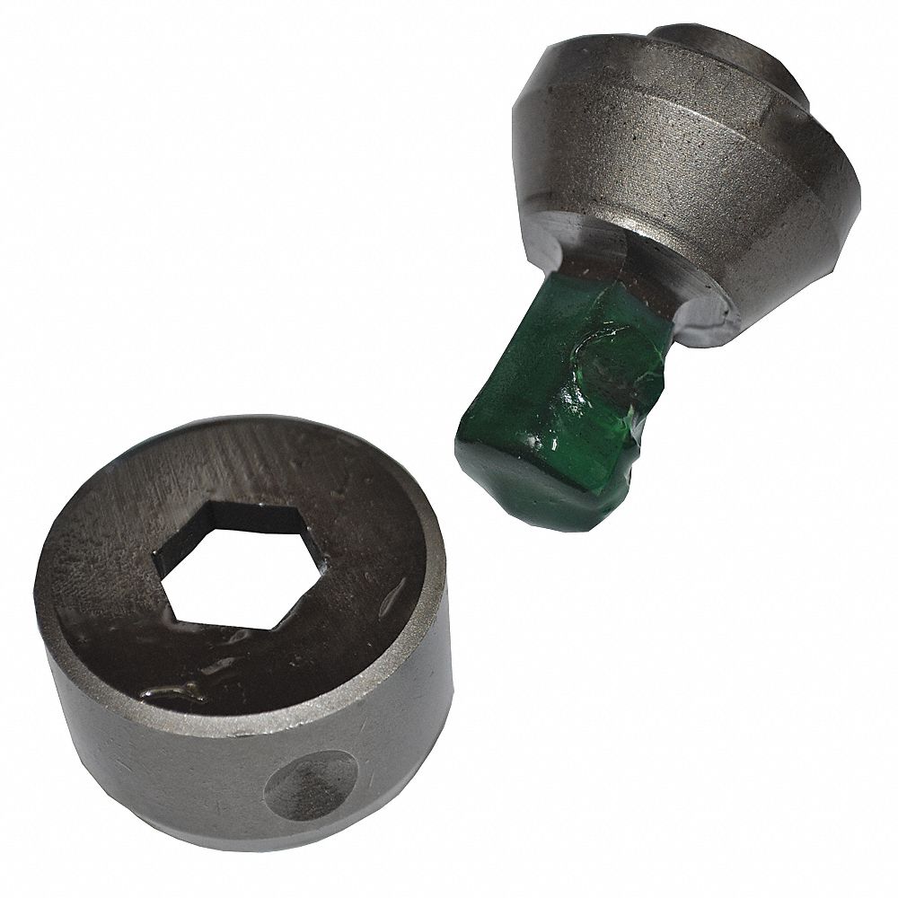 Punch/Die Set, Hex, Hydraulic, 11/16 In