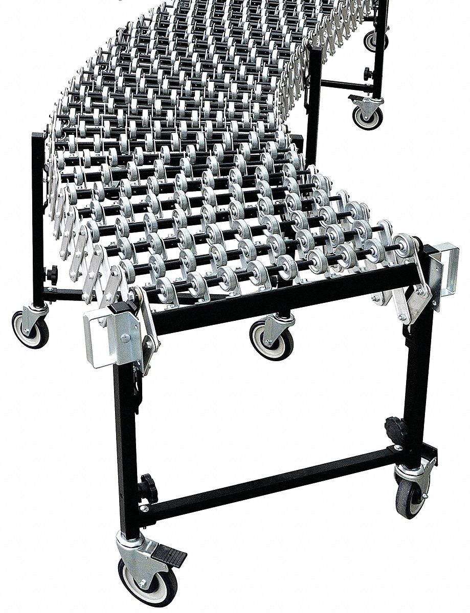 Skatewheel Conveyor, Portable, L 8 Ft