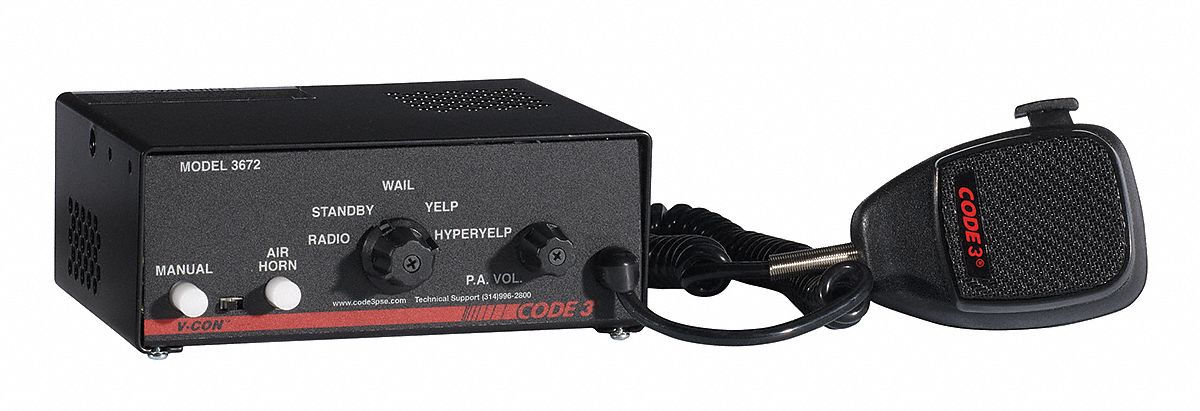 Electronic Siren, Compact, 200W