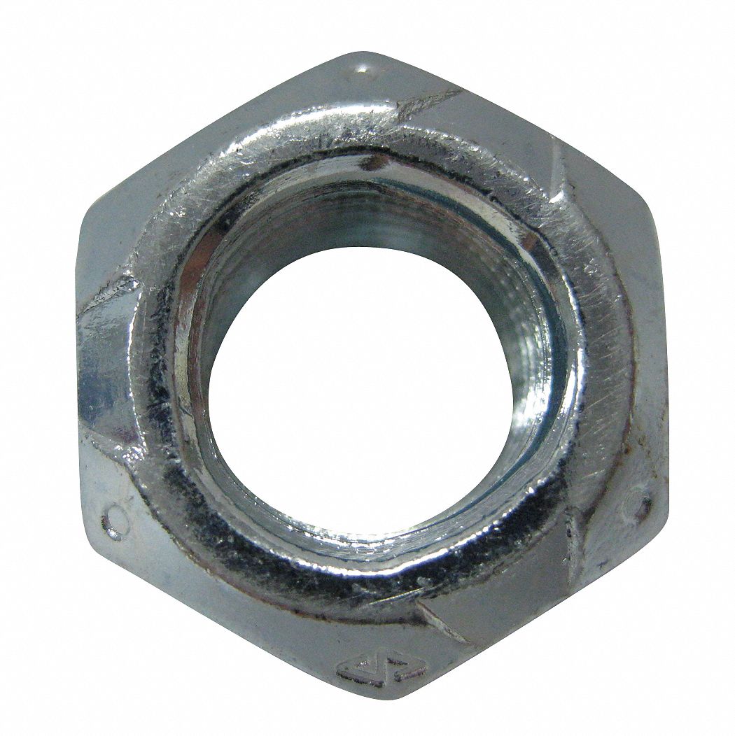 Locknut, Steel, Zinc, 1/4-28, PK 5500