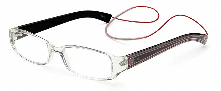 Reading Glasses, +1.25, Clear, Acrylic