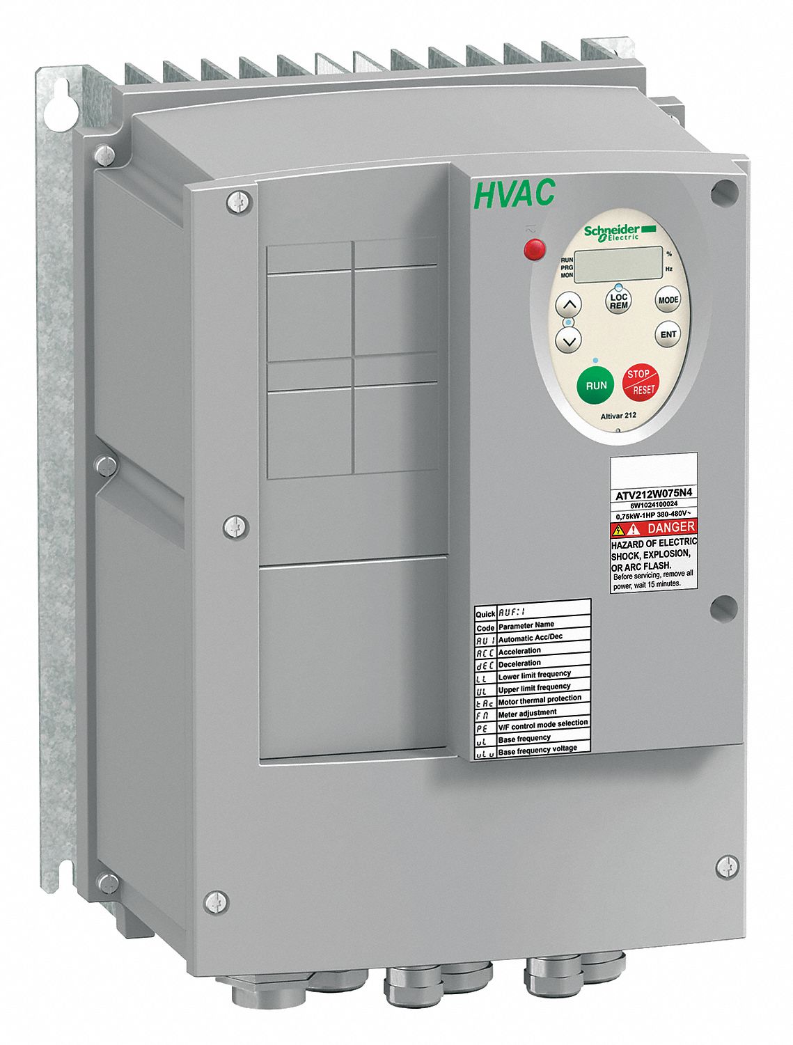 Variable Freq Drive, 400-480V, 2HP, NEMA 12