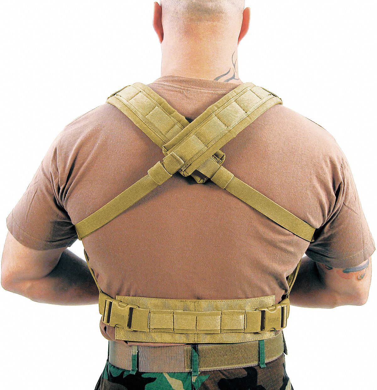 Commando Recon Chest Harness, Coyote Tan, 