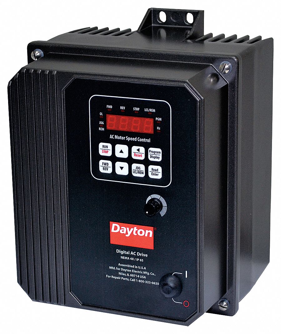 AC Drive, 3 HP, NEMA 4X, 9.0A, 230V 3 Ph