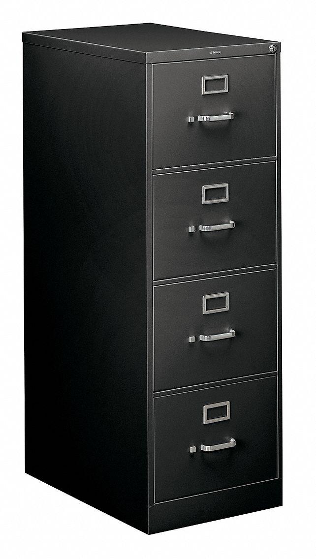 Vertical File, 18-1/4 In.W, Black