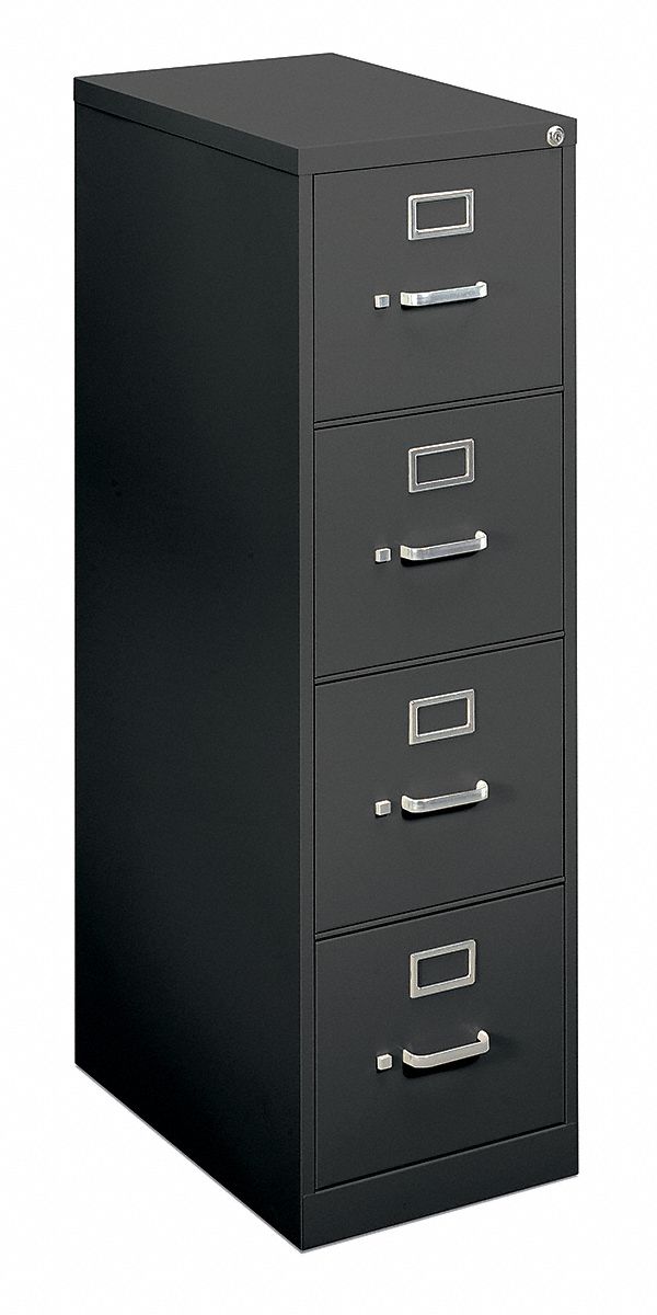 Vertical File, 15 In.W, Black