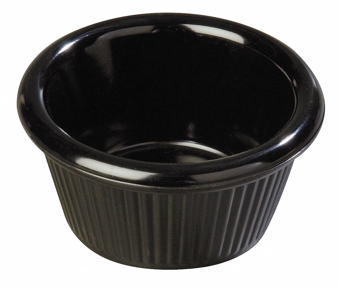 Fluted Ramekin, 2 oz., Black, PK 48