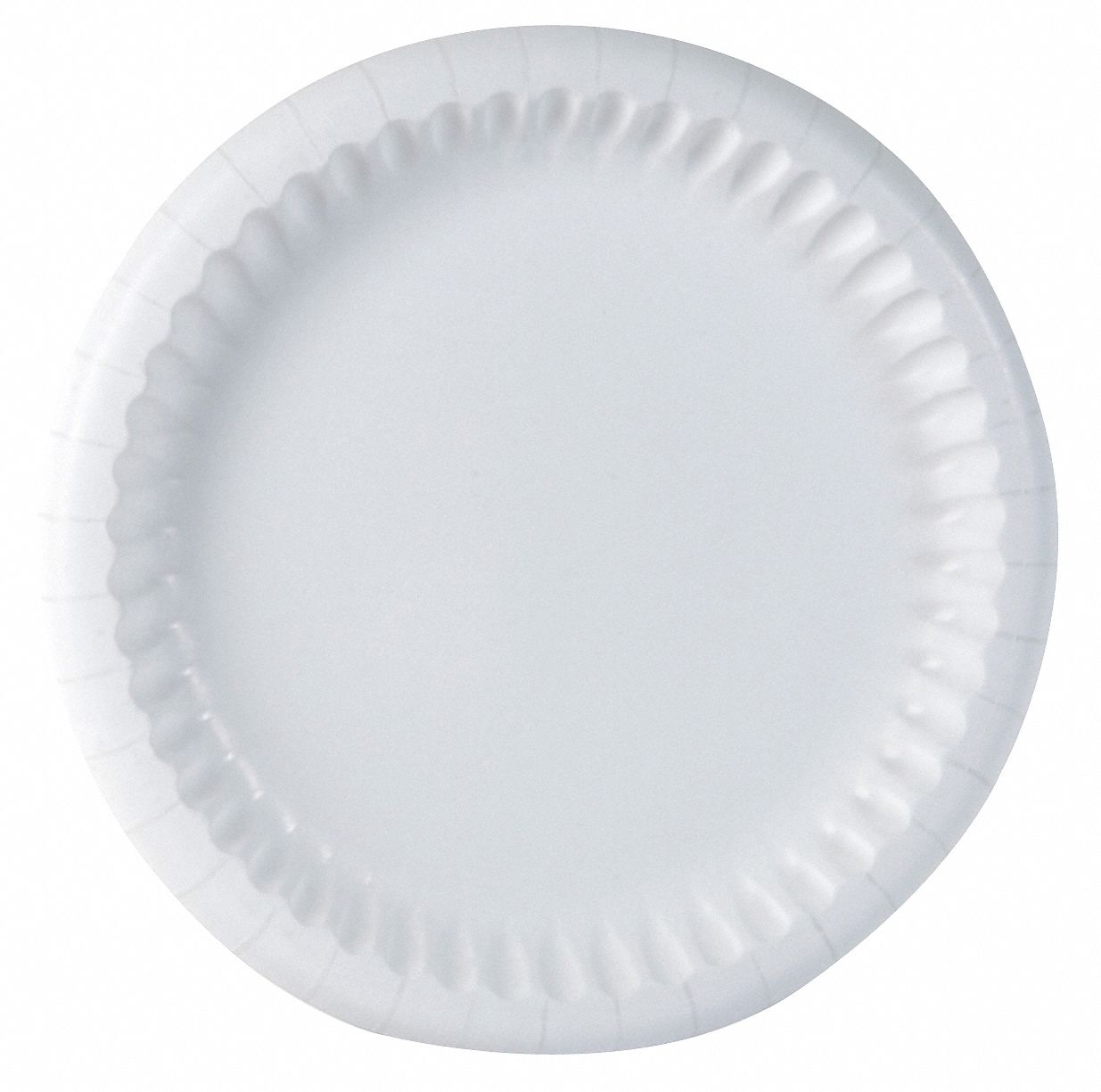 Paper Plates, 8-5/8, Coated, White, PK500