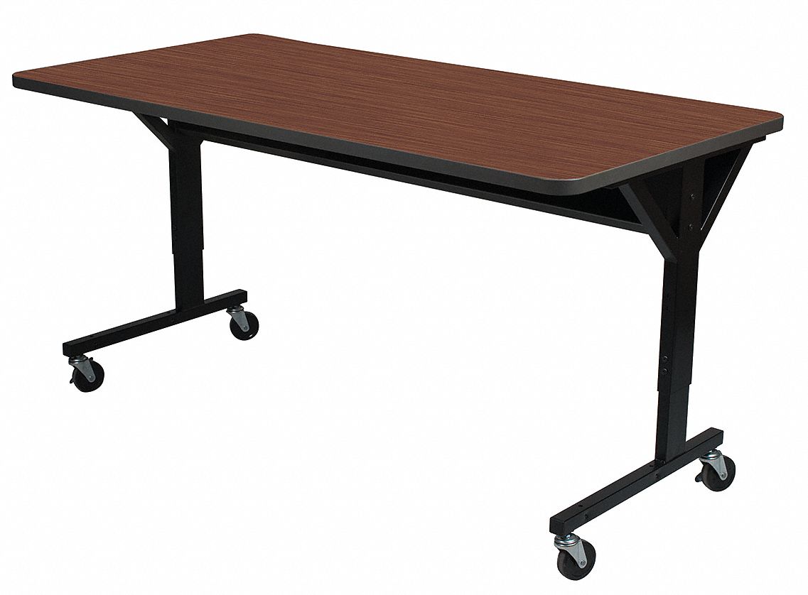 Computer Desk, Mobile, 60x30, Medium Oak