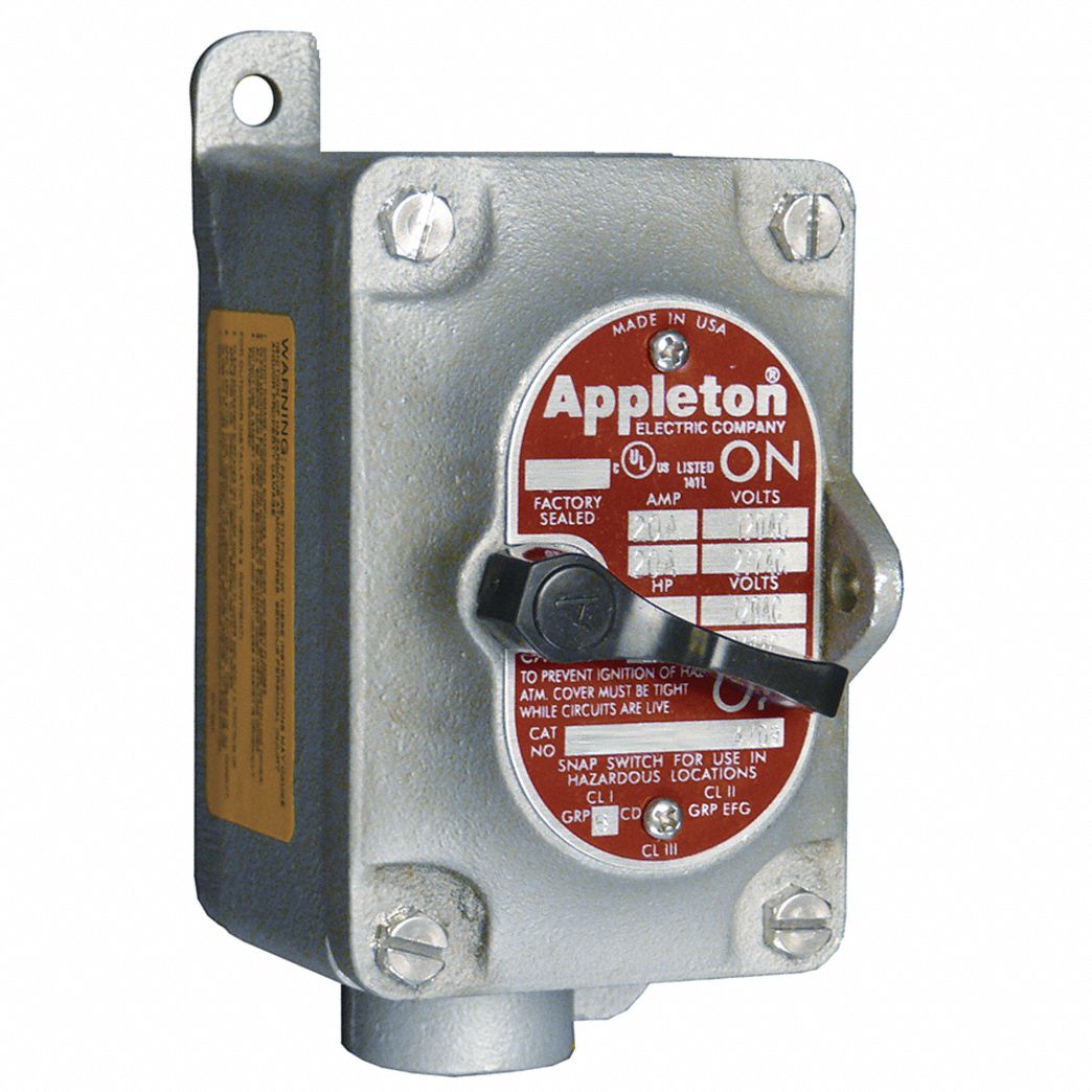 Motor Switch, 30A, 600V, Dead-End, Hub 1, 3P