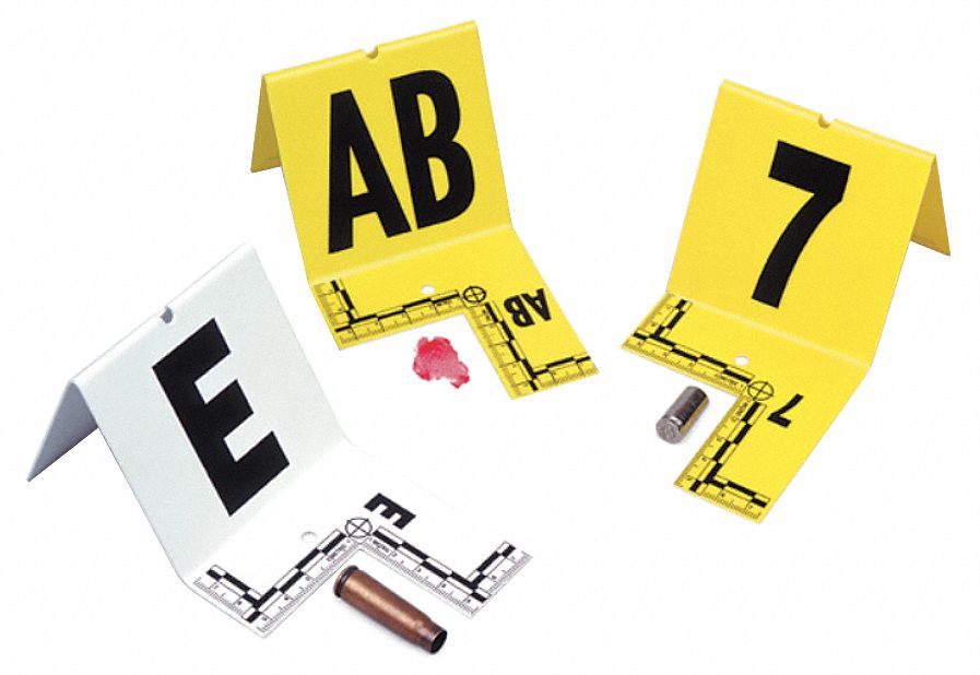 Cut-out ID Tents, 41 to 60, Yellow