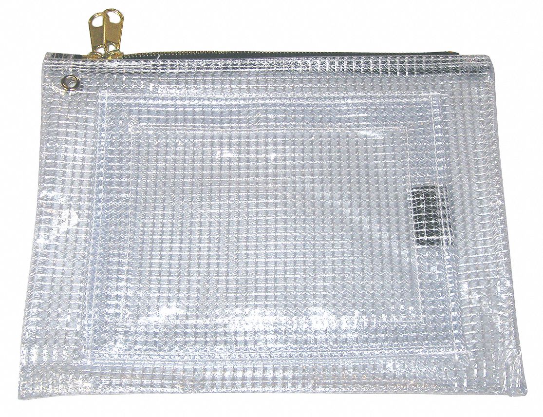 Evidence Pouch, 9 x 12 In, Clear