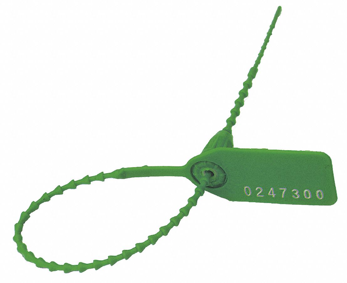 Equilock Locking Seal, Green, PK100
