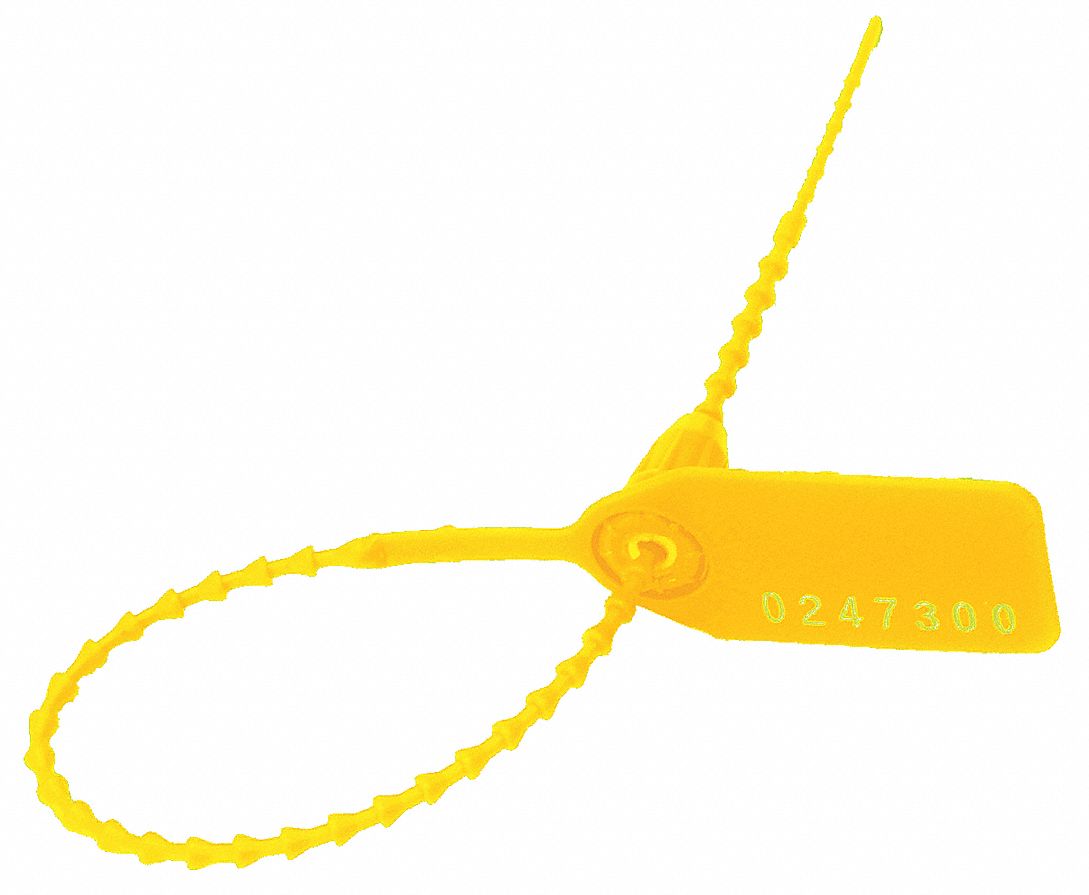 Equilock Locking Seal, Yellow, PK100