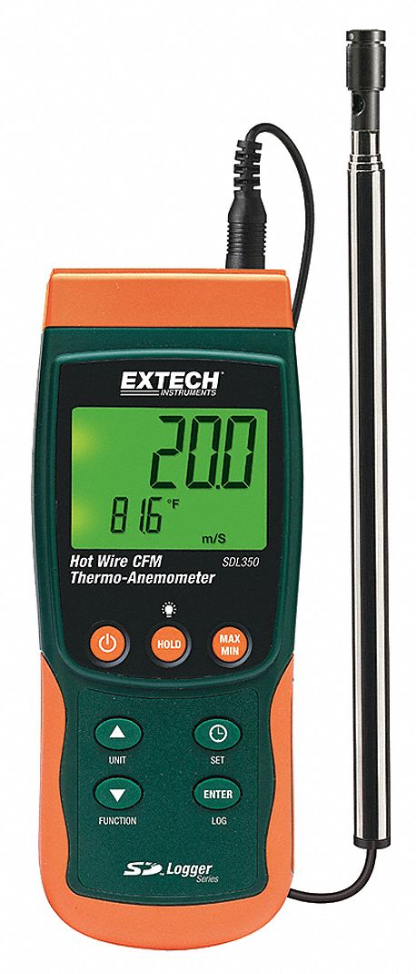 Hot Wire Anemometer Meter/Datalogger