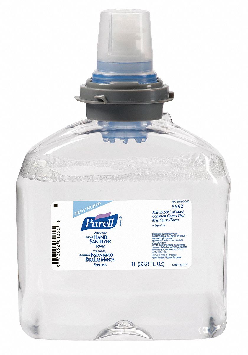 Hand Sanitizer Refill, Size 1000mL, PK 2