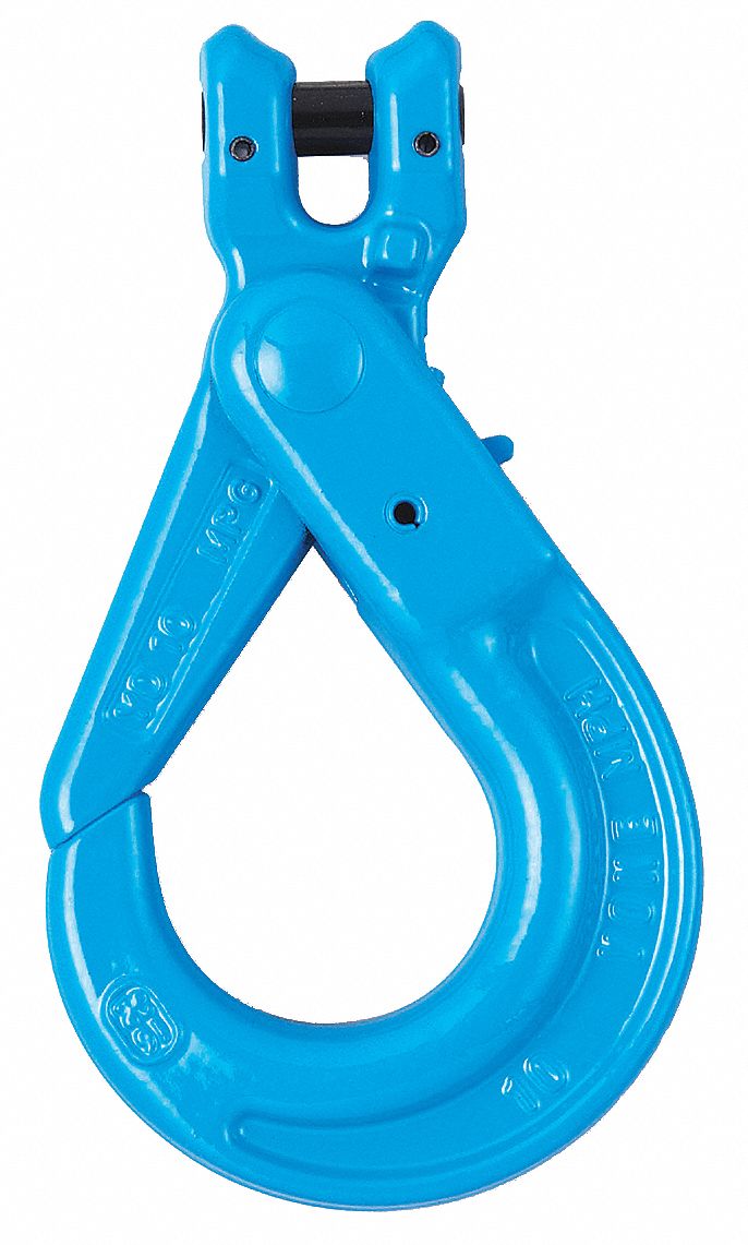 Clevis Self Locking Hook, G100, 1/4-5/16