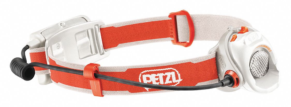 Headlamp, (2)AA, 3 Level, Gray