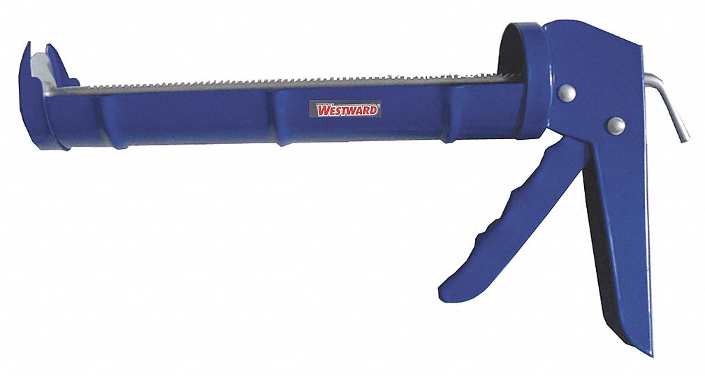 Caulk Gun, Ratchet, Blue, 10.3 Oz