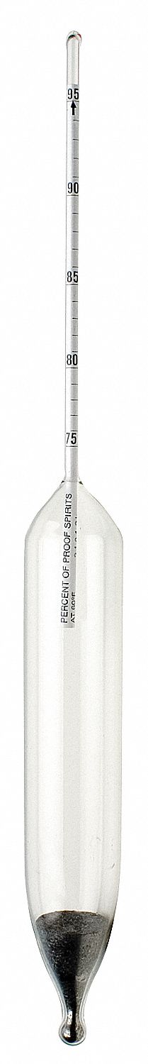 Alcohol Proof Ethyl Alcohol Hydrometer