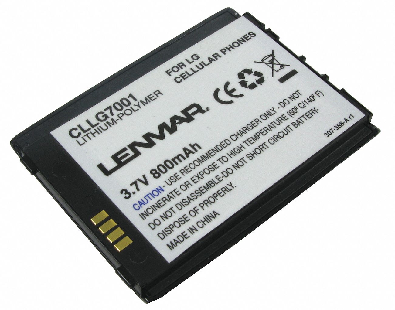 Cellphone Battery, 3.7V, 800mAh, For LG