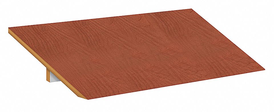 Locker Sloping Top, 3 Wide, 36x18, Cherry