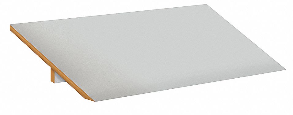 Locker Sloping Top, 3 Wide, 36x18, Gray