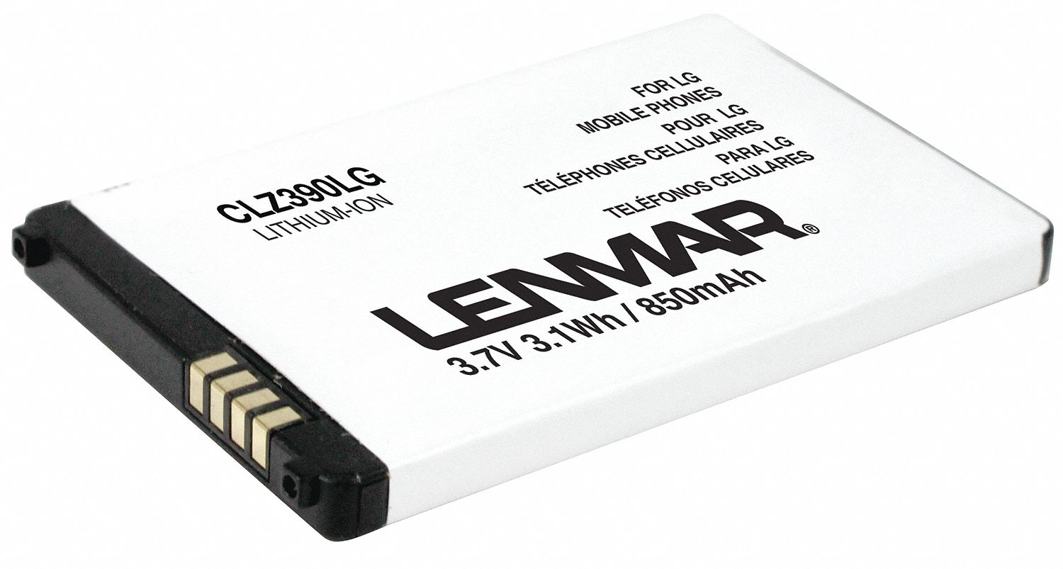 Cellphone Battery, 3.7V, 850mAh, For LG