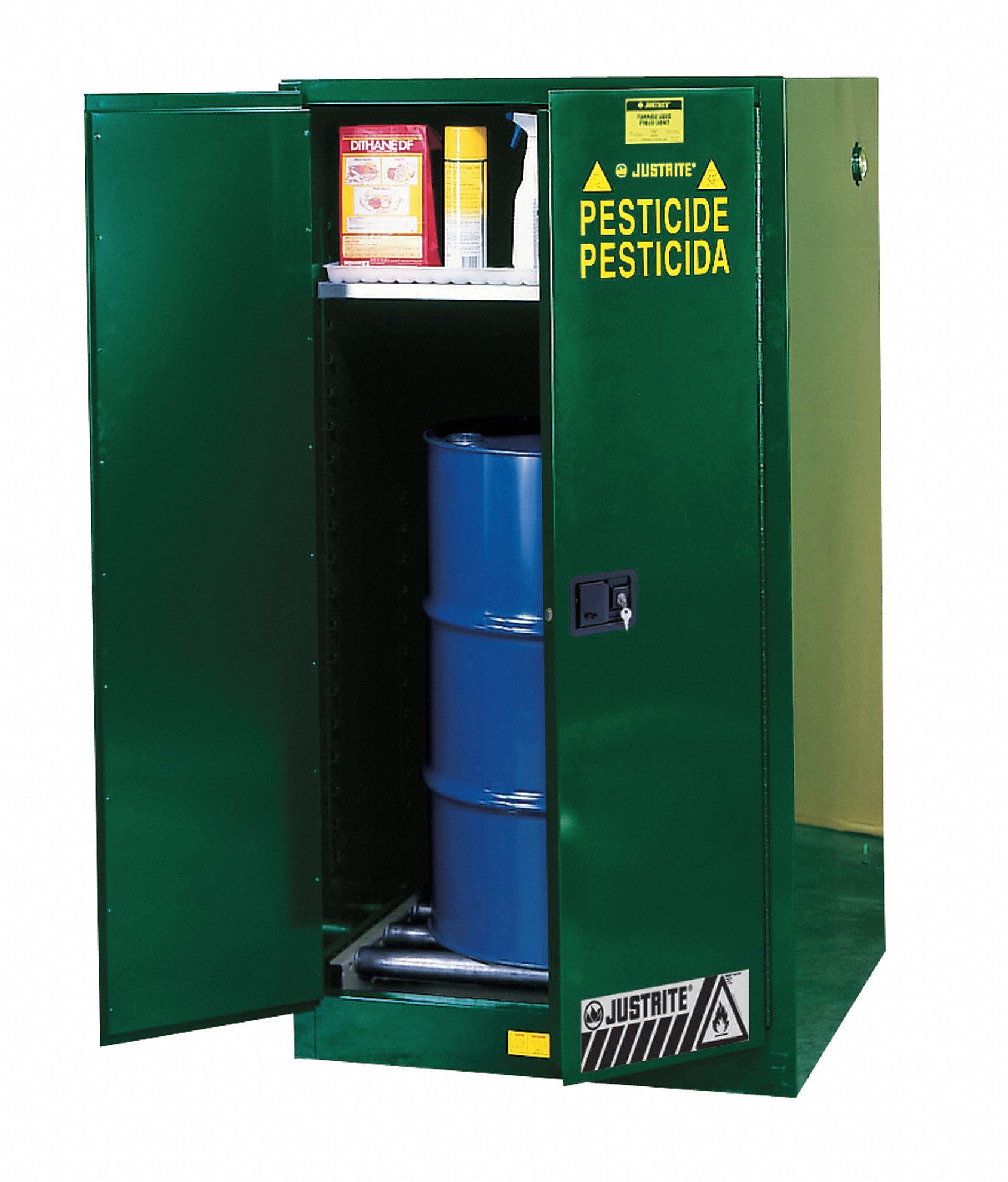 Safety Cabinet, Pesticide, 55 gal, Gray