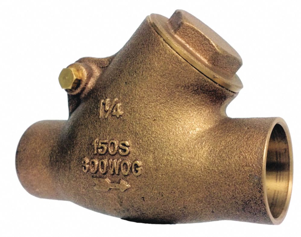 Swing Check Valve, Solder, 1-1/2 In