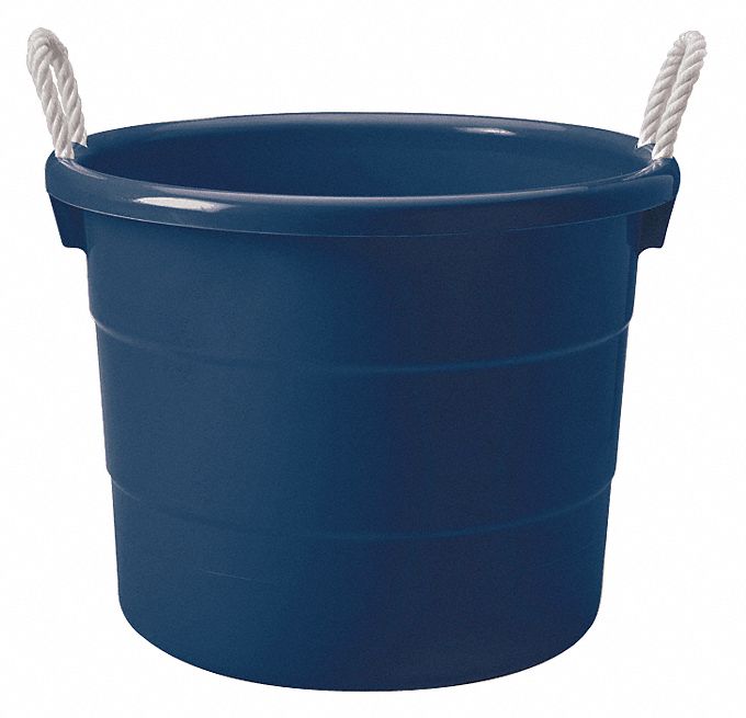 Storage Tub w/ Rope Handles, 18 Gal, Navy