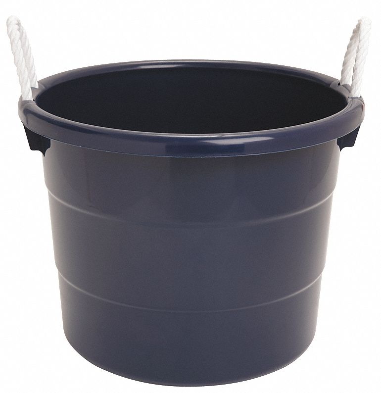 Storage Tub w/ Rope Handles, 10 Gal, Navy