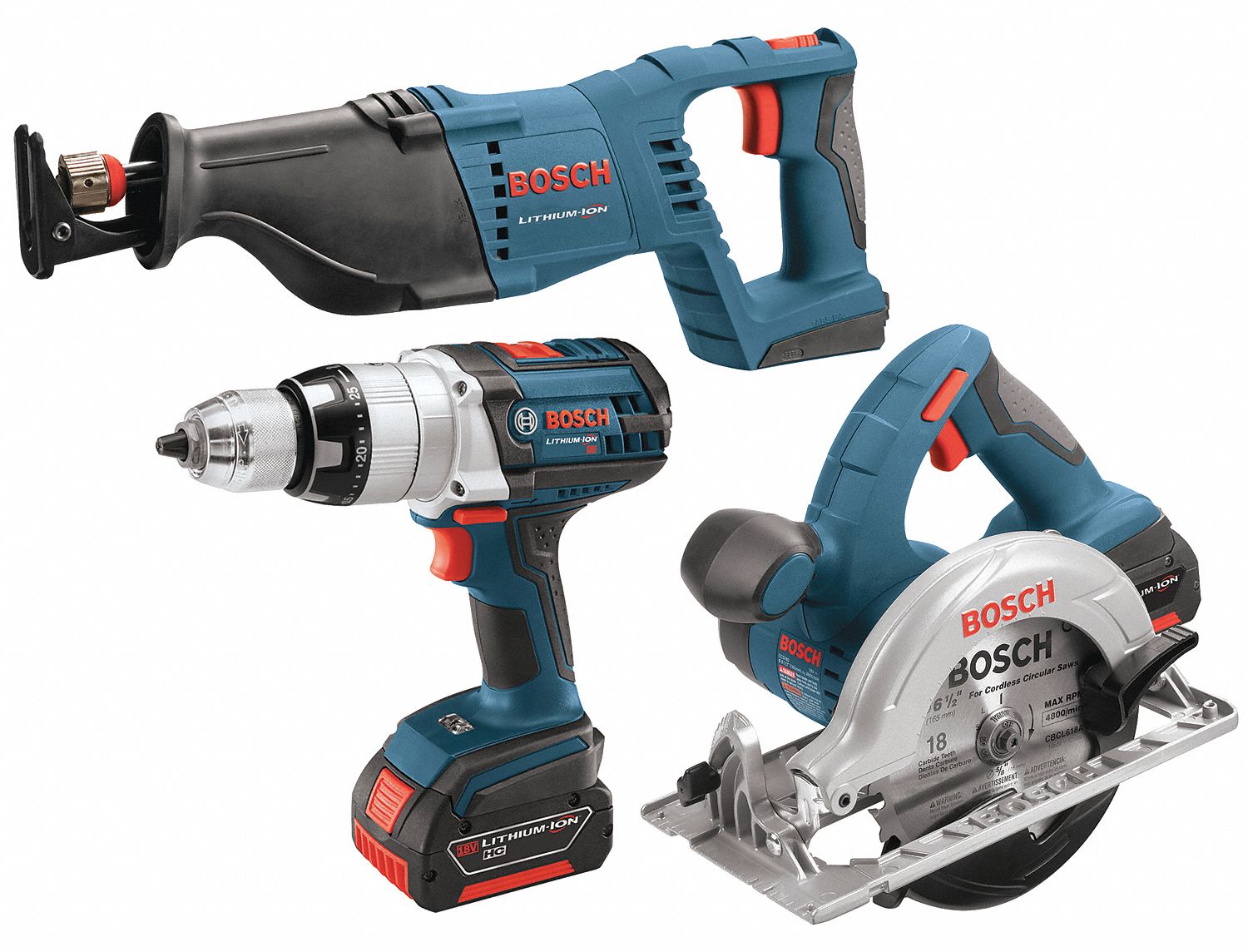 Cordless Combination Kit, Li-Ion, 18.0V