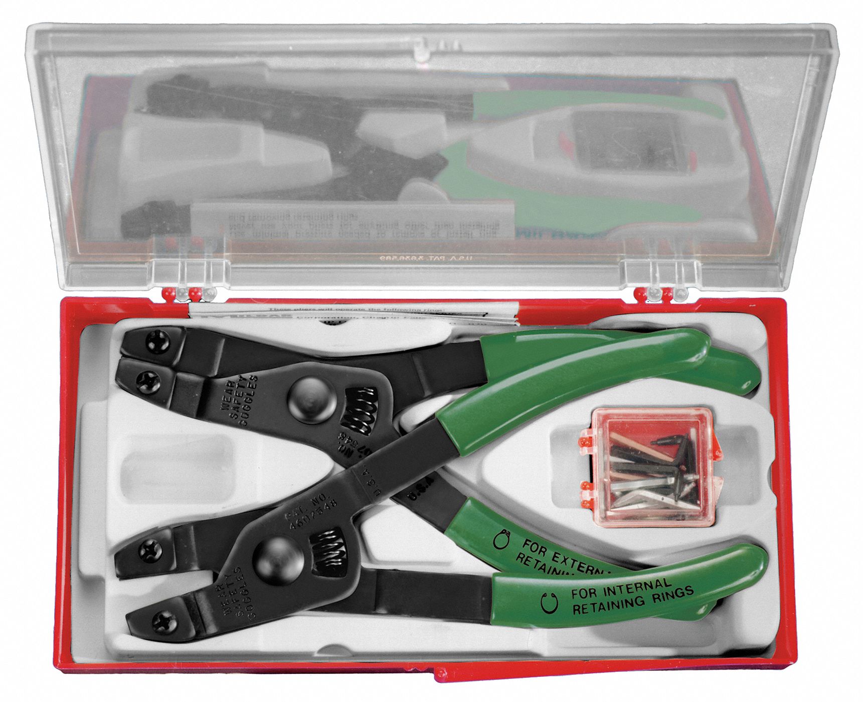 Snap Ring Pliers Set, Internal/Ext, 8 Pc