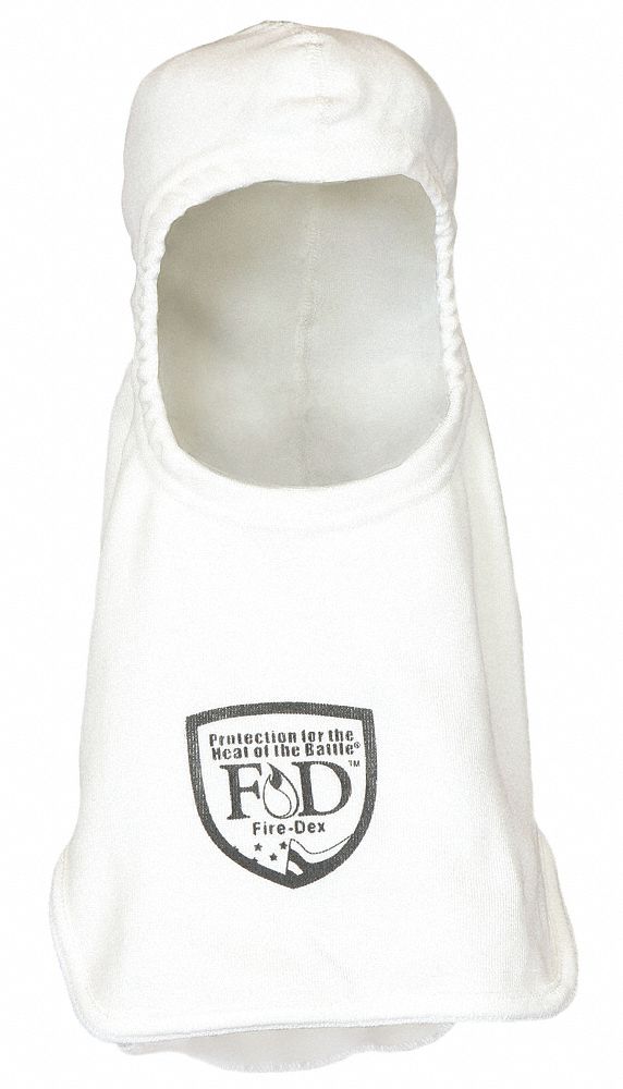 Fire Hood, Universal, 13 In L, White, HRC 1