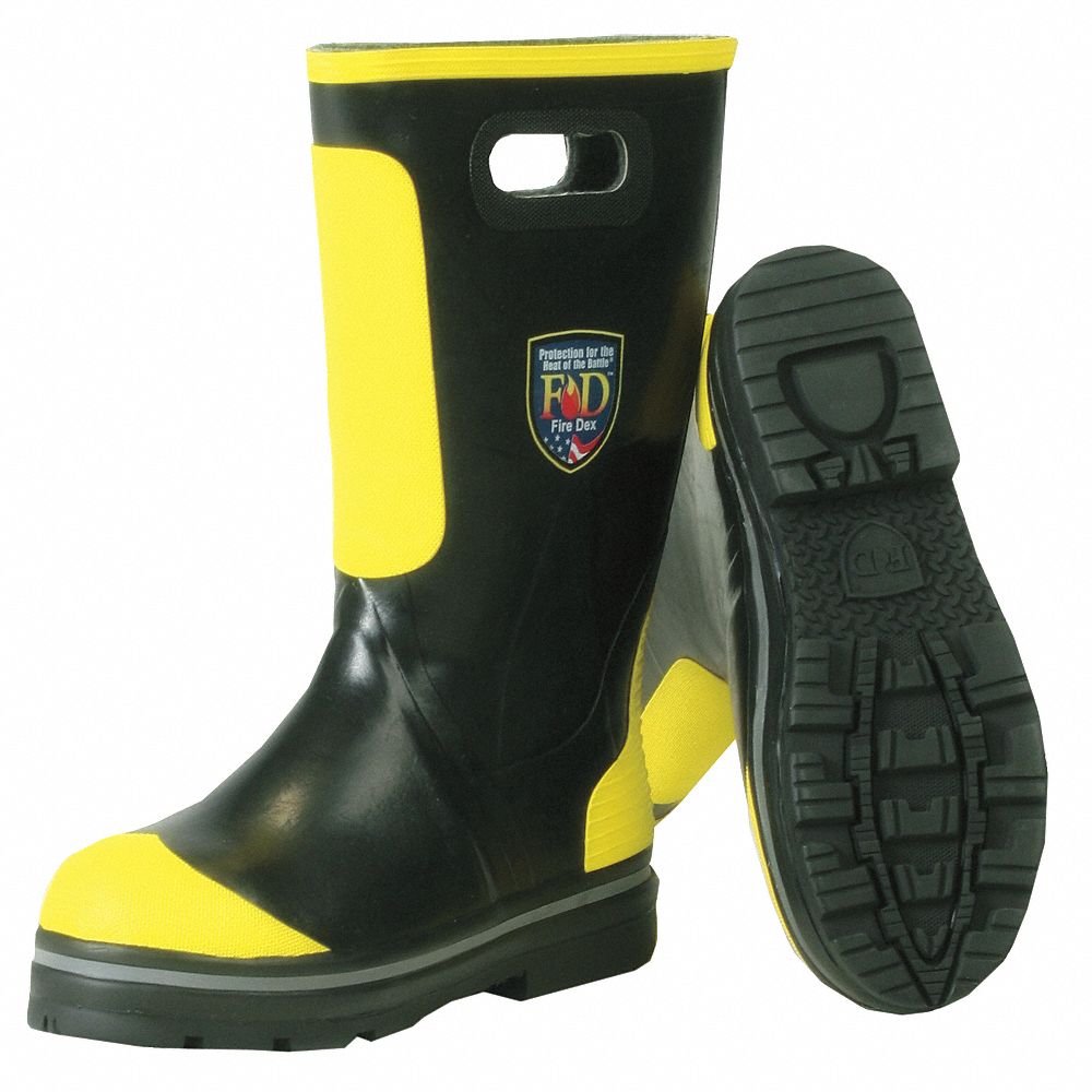 Shoe-Fit Fire Boots, Mens, 9-1/2W, 1PR