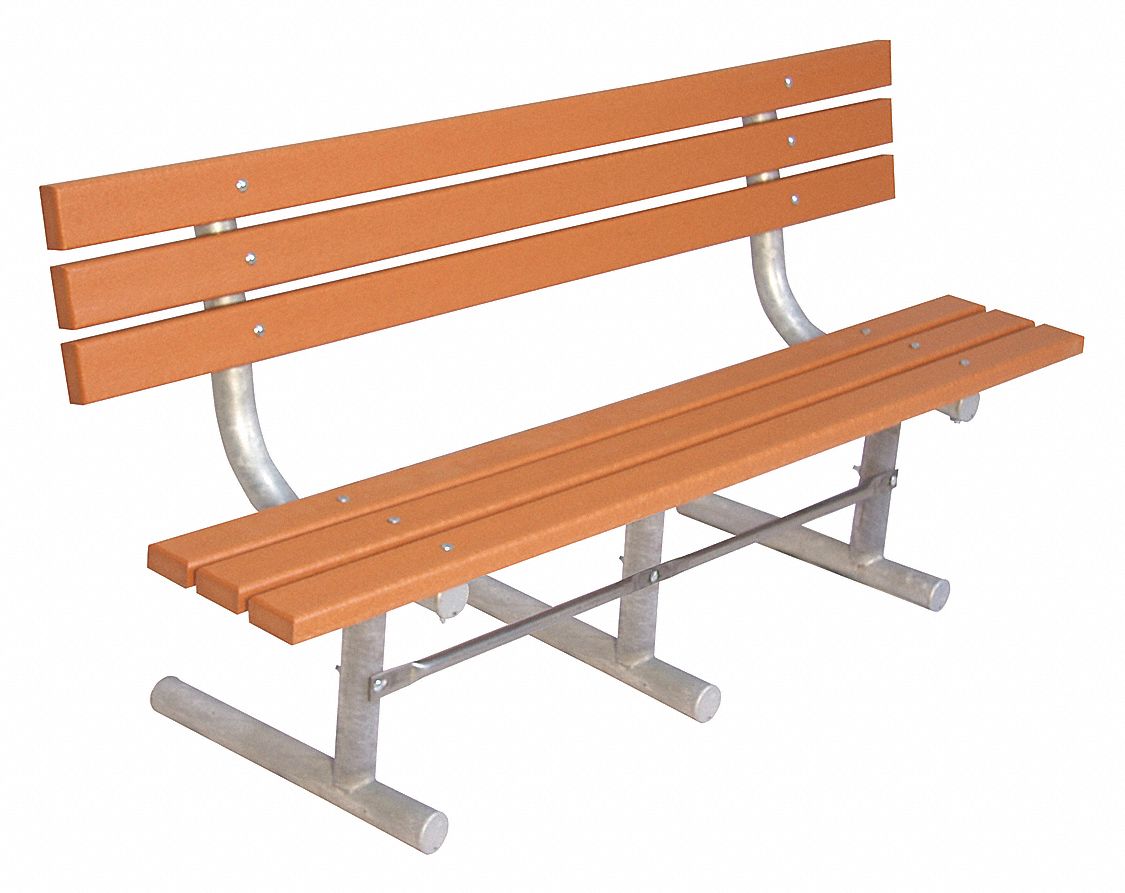 Park Bench, Cedar Recycled Plastic, 96W