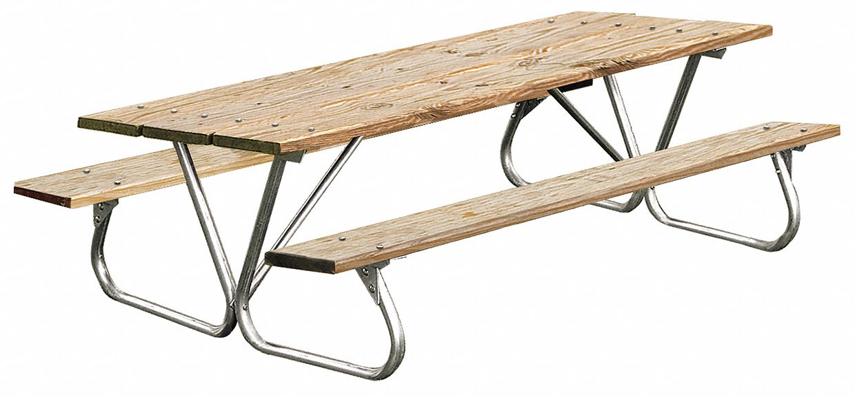 Picnic Table, Pressure Treated Wood, 96W