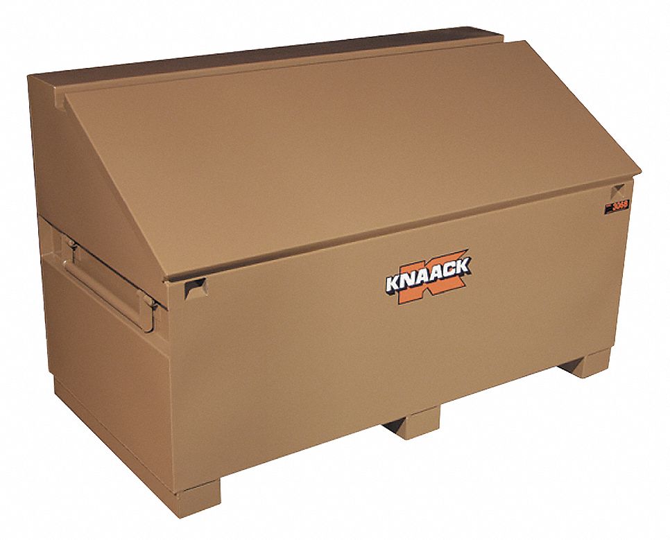 Jobsite Slope Lid Box, 60 x 30 x37 In, Tan