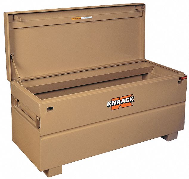 Jobsite Chest, 60 x 24 x 23 In, Steel, Tan