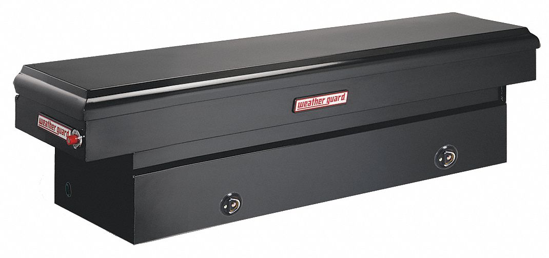 Truck Box, Steel, 71-3/8x27-1/4x17-7/8, Blk