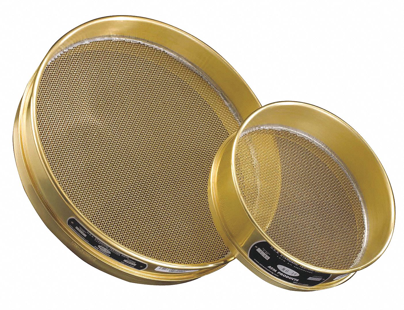 Testing Sieve, Brass, 8 In Dia, 1 In D