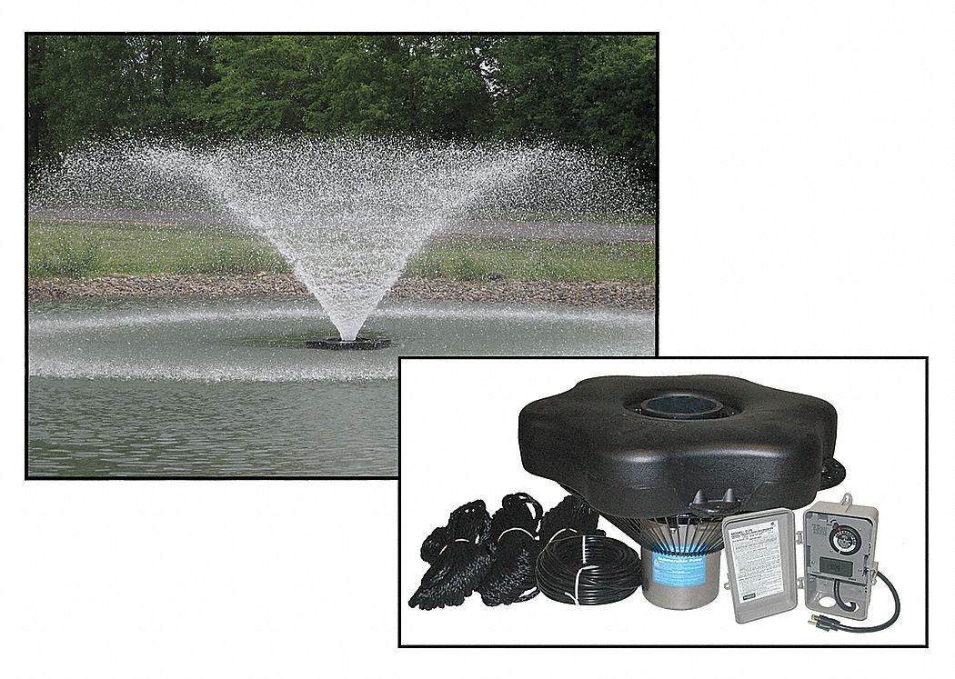 Pond Aerating, 1 HP, 240V, Cord 150 Ft.